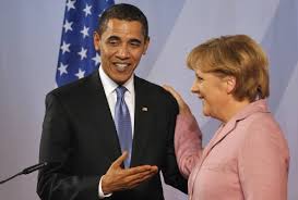 Barack Obama y Angela Merkel en Berlín 