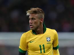 Neymar con la selección brasileña 