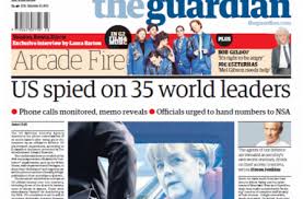 Portada del The Guardian sobre 35 lideres espiados 