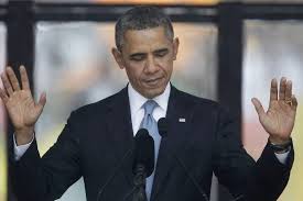El presidente Obama en un brillante discurso fúnebre en Soweto