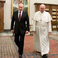 Vladimir Putin en una recent trobada amb el Papa Francsesc al Vaticà