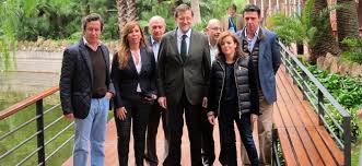 Mariano Rajoy amb els seus a Barcelona