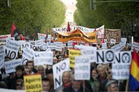Multitudinaria manifestación en Madrid 
