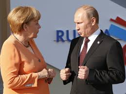 Encuentro reciente entre Putin y Merkel 