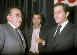 Adolfo Suárez, Felipe González y Santiago Carrillo al final de los años setenta