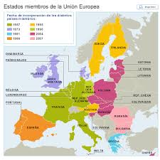Mapa de la Unión Europea 