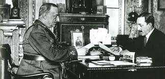 Alfonso XIII y el general Primo de Rivera 