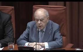 Jordi Pujol en la comparecencia en el Parlament