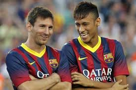 Buena sintonía entre Messi y Neymar