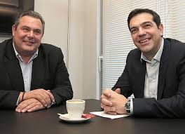 Alex Tsipras y Panos Kamenos, una extraña coalición en Atenas