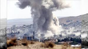 Efectos de los bombardeos sobre emplazamientos en Siria 