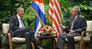 Barack Obama y Raúl Castro en el Palacio de la Revolución de La Habana 