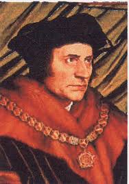 Retrato de Tomas Moro, autor de la Utopía, pintado por Holbein. 
