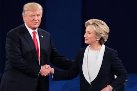 Donald Trump y Hillary Clinton en uno de los debates televisivos