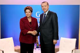 La presidenta Dilma Rousseff y el primer ministro Erdogan
