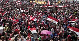 Manifestaciones en la plaza Tahrir 
