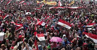 Manifestaciones en la plaza Tahrir 