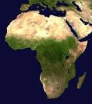 Àfrica vista des d'un satèlit