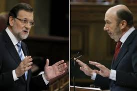 Rajoy y Rubalcaba en el debate sobre el estado de la nación 