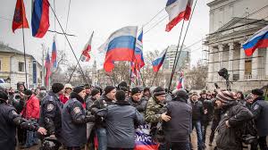 Entusiasmo de los rusos de Crimea
