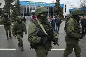 Soldados sin identdificar en Crimea 