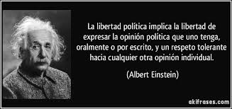 Albert Einstein escribió sobre la libertad