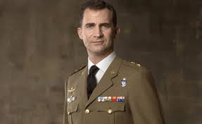 Felipe VI en uniforme militar 