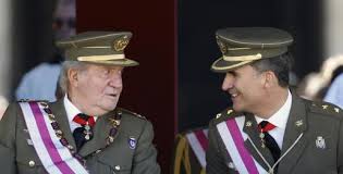 El Rey Juan Carlos y el príncipe Felipe 