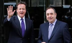 David Cameron y Alex Salmond 