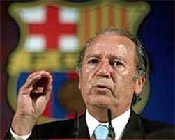Josep Lluís Núñez en el último tramo de su mandato
