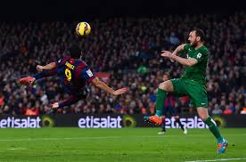 El gol de chilena de Luis Suárez ante el Levante