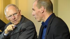 Schäuble y Varoufakis, ministros de financias de Alemania y Grecia