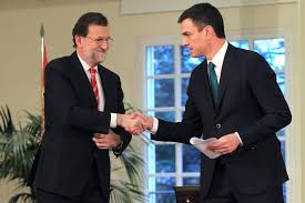 Mariano Rajoy y Pedro Sánchez en La Moncloa