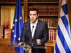 Alexis Tsipras aceptando las exigencias de la troika y anunciando que propiciará No en el referéndum