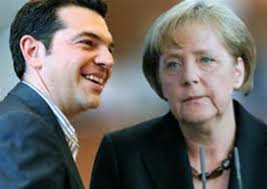 Alexis Tsipras y Angela Merkel