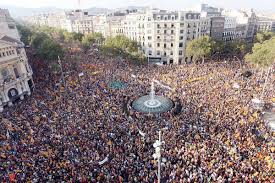 Una de les manifestacions multitudinàries de les últimes Diades. 