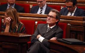 Artur Mas, en el debate de investidura en el Parlament de Catalunya