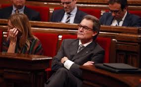 Artur Mas, en el debate de investidura en el Parlament de Catalunya