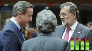 Conversación traducida entre Rajoy y Cameron en Bruselas. Al presidente se le escapó que las elecciones serían el 26 de junio