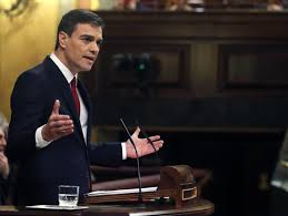 El socialista Pedro Sánchez en el primer debate de investidura