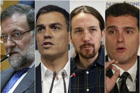 Mariano Rajoy,Pedro Sánchez,Pablo Iglesias y Albert Rivera han sido incapaces de formar gobierno