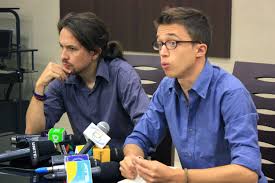 Pablo Iglesias e Iñigo Errejón, dos profesores del núcleo fundador de Podemos 